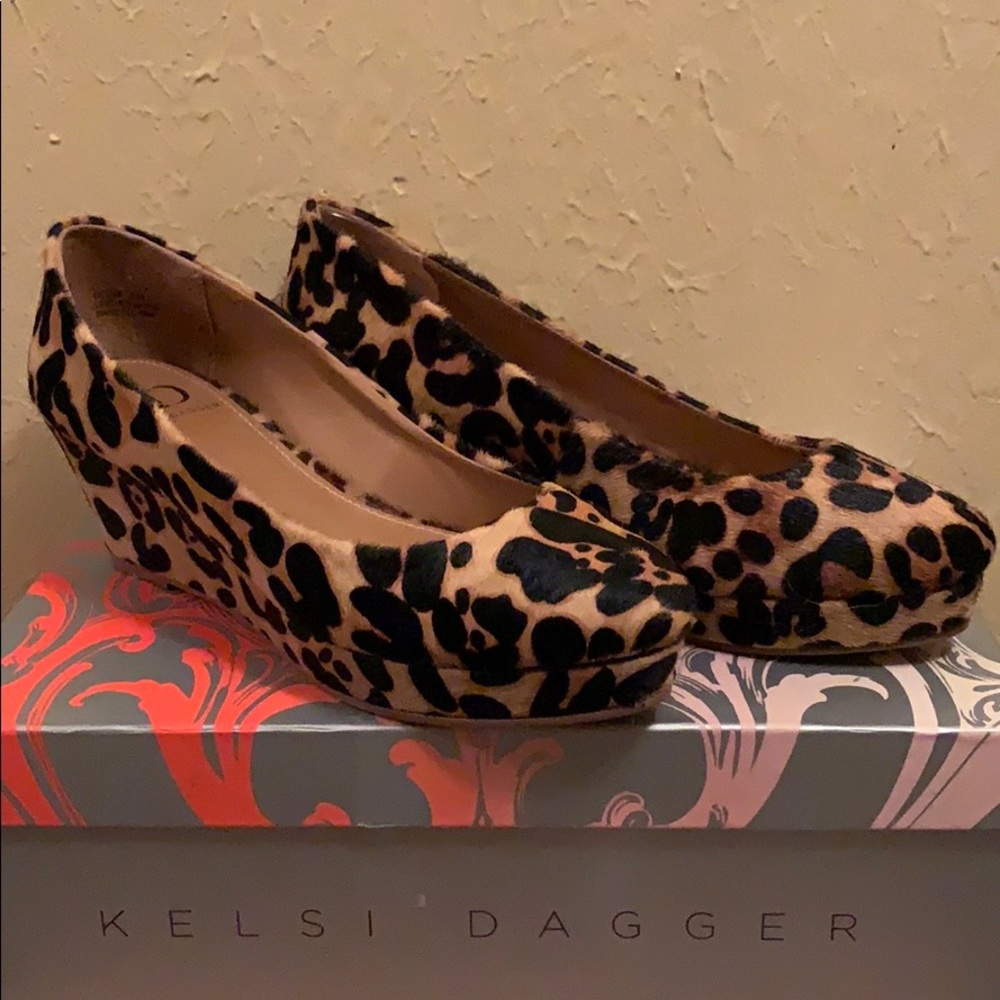 Kelsi Dagger Leopard Geena Wedges